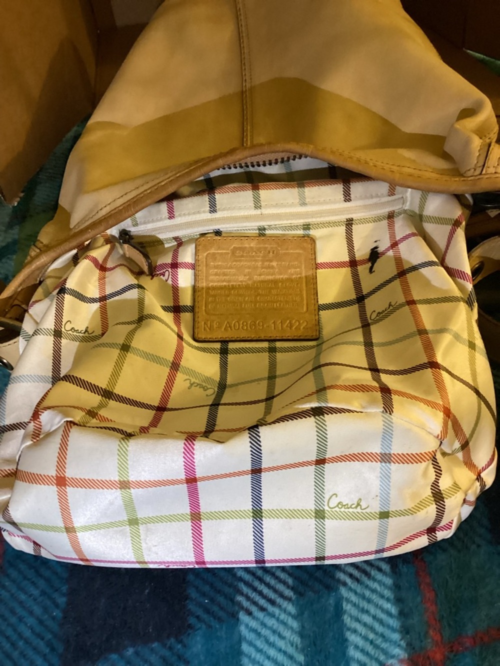 Coach Bleeker Leather Duffle Bucket Bag. A0869-11422 - Picture 9 of 10
